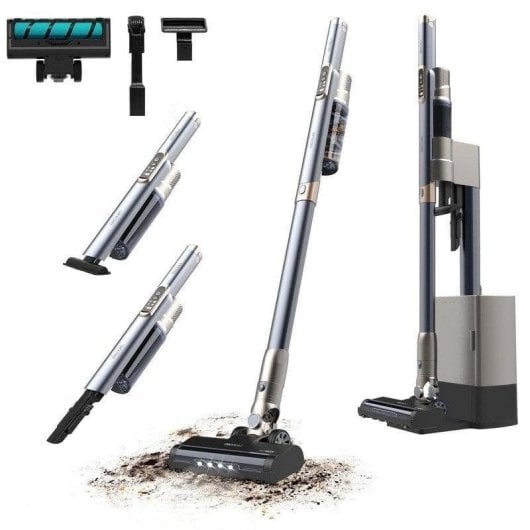 Akku Staubsauger Cecotec Scoba 2100 Station 210W 40 Minuten Allergiker Tierhaare Zubehör