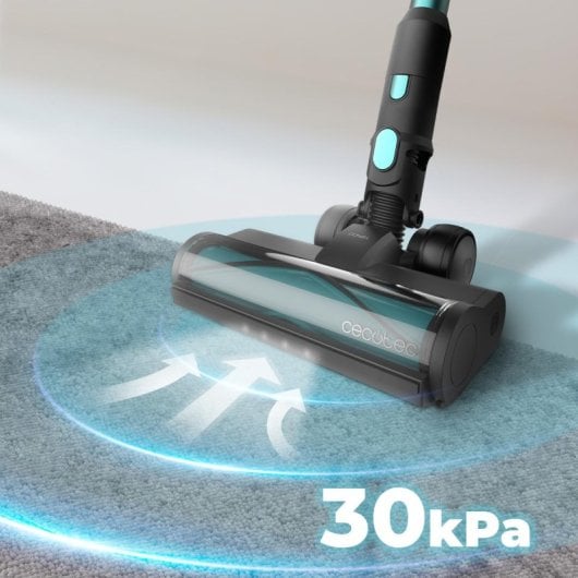 Cecotec Conga Rockstar 2500 Thunder Powerhead Aspiradora Escoba/Mano sin Cable 29.6V 400W Azul/Negra