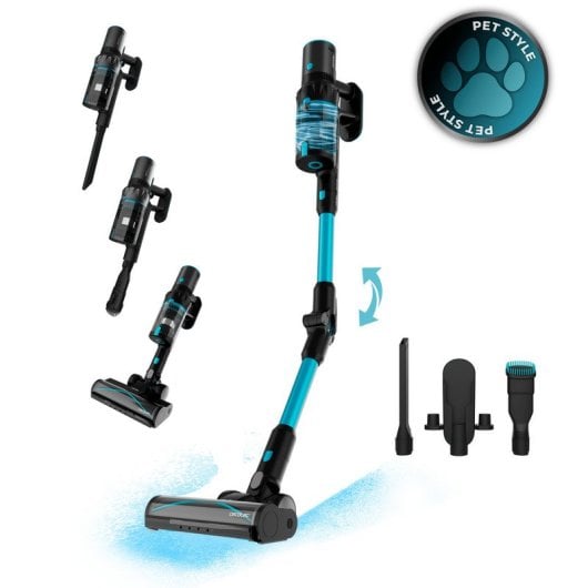 Cecotec Conga Rockstar 3500 Storm Pet Flex Aspirador Vertical/Mão Sem Fio 500W 30kPa Preto/Azul