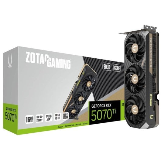 ZOTAC GAMING GeForce RTX 5070 Ti SOLID CORE 16GB GDDR7 Reflex 2 RTX AI DLSS4