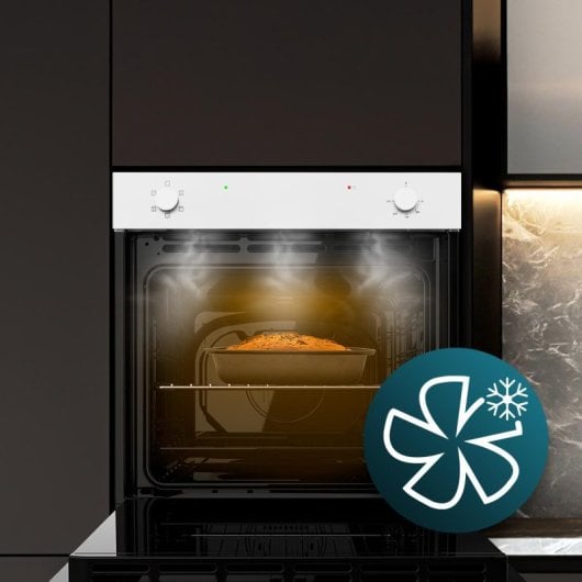 Four conventionnel Cecotec Bolero Hexa C126400 Glass White A 80L A Blanc