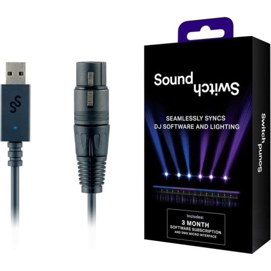Denon DJ SoundSwitch Micro-DMX Interfaz de Iluminación para DJ y Eventos