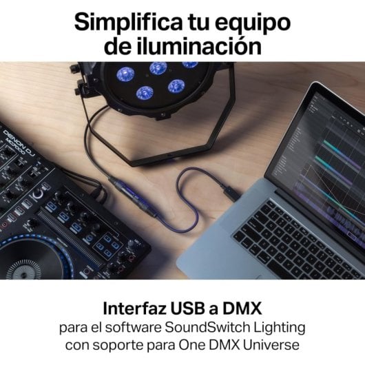 Denon DJ SoundSwitch Micro-DMX Interfaz de Iluminación para DJ y Eventos