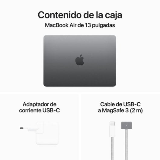 Apple MacBook Air Apple M3 8 Núcleos/24GB/512GB SSD/GPU 10 Núcleos/13.6" Gris + Kit Digital