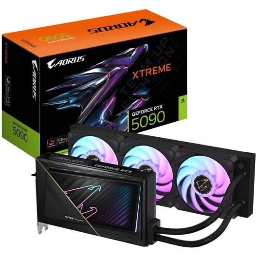 Carte Graphique Gigabyte GeForce RTX 5090 AORUS XTREME WATERFORCE 32GB GDDR7 Reflex 2 RTX AI DLSS4