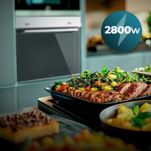 Horno eléctrico Cecotec Bolero Hexa C126001 Line A 77L Inox vapor autolimpieza