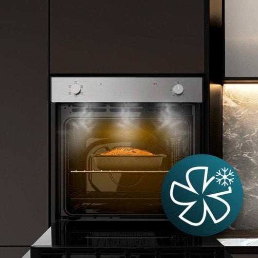 Horno eléctrico Cecotec Bolero Hexa C126001 Line A 77L Inox vapor autolimpieza