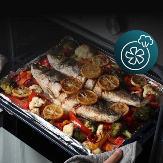 Horno eléctrico Cecotec Bolero Hexa C126001 Line A 77L Inox vapor autolimpieza