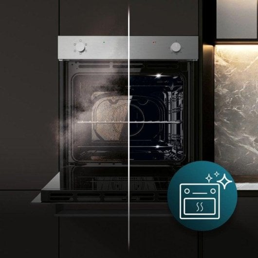 Horno eléctrico Cecotec Bolero Hexa C126001 Line A 77L Inox vapor autolimpieza