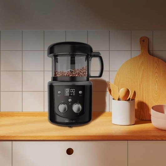Cecotec Roaster Booster Tostadora de Café en Grano Eléctrica 1400W Negra