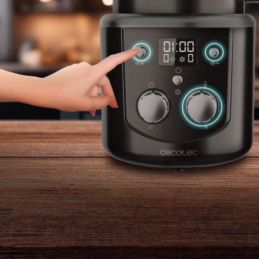 Cecotec Roaster Booster Tostadora de Café en Grano Eléctrica 1400W Negra