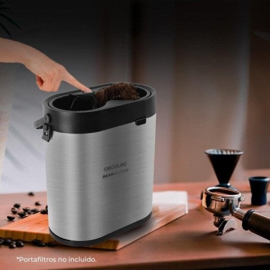 Cecotec Bean&Clean Limpiador Eléctrico de Portafiltro de Café + 2 Raspadores + 1 Cabezal de Limpieza