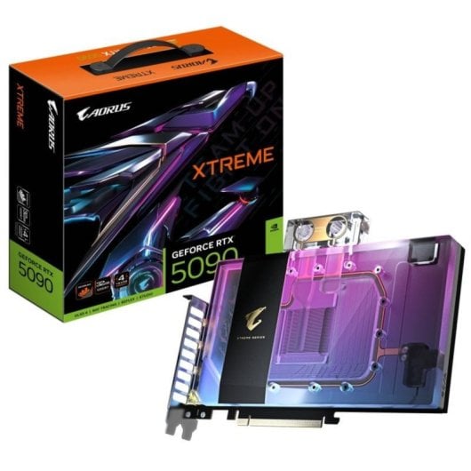Tarjeta Gráfica Gigabyte GeForce RTX 5090 AORUS XTREME WATERFORCE WB 32GB GDDR7 Reflex 2 RTX AI DLSS4
