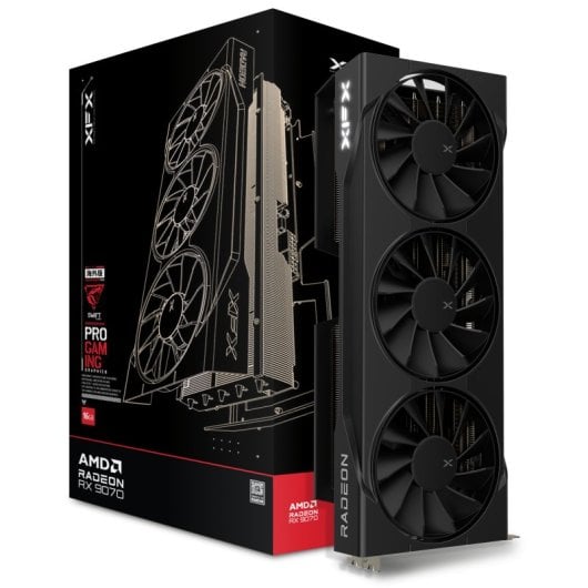 Carte graphique XFX SWIFT AMD Radeon RX 9070 OC à trois ventilateurs, 16 Go GDDR6