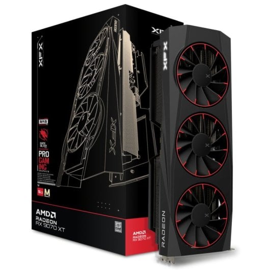 XFX QUICKSILVER AMD Radeon RX 9070 XT Tripla ventola 16 GB GDDR6 FSR 4