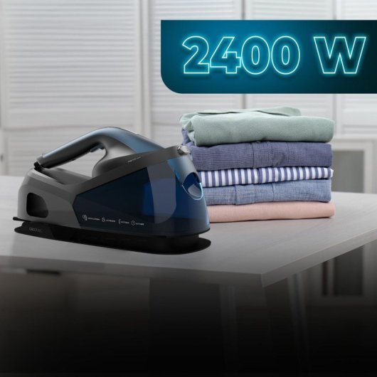 Cecotec IronHero V-2400 Station Centro de Planchado Vertical con Suela Cerámica 1.2L 2400W