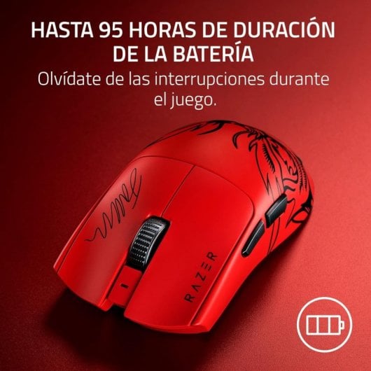 Razer Viper V3 Pro Faker Edition Ratón Gaming Inalámbrico 35000 DPI Rojo