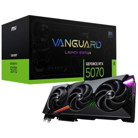 Scheda grafica MSI GeForce RTX 5070 VANGUARD SOC LAUNCH EDITION da 12 GB GDDR7 Reflex 2 RTX AI DLSS4