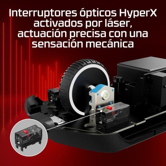 Mouse da gioco wireless HyperX Bundle Pulsefire Haste 2 Pro + tappetino per mouse HyperX Pulsefire Mat