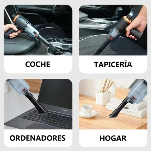 Klack Mini Aspiradora Sopladora sin Cable 1200mAh 3500Pa 15W