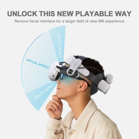 Bobovr M3 Pro Bracelete Com Bateria Para Meta Quest 3 & Quest 3s