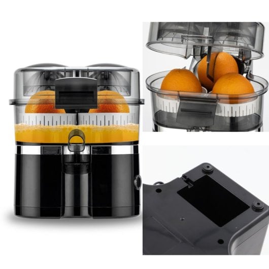 Klack Dual Extremme Juicer Exprimidor Eléctrico de Doble Cabezal 100W 15000RPM Negro