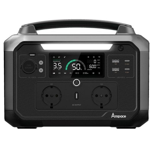 Ampace P600 Pro Estación de Energía Portátil 584wh 600W Negro