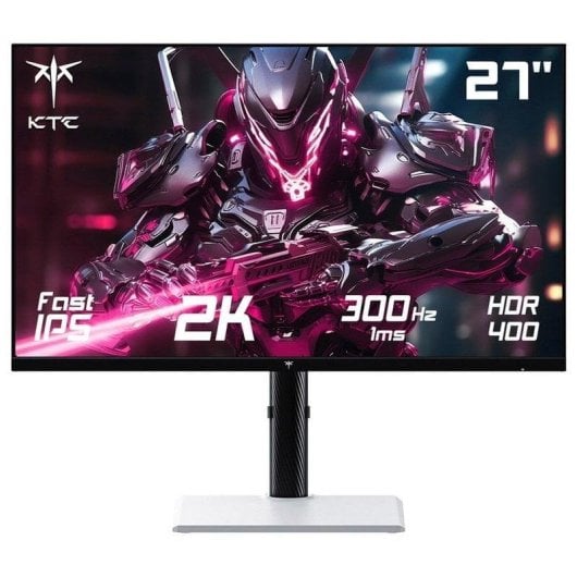 Monitor KTC H27E6 27" QHD UltraHD 2K 300Hz IPS White G-Sync FreeSync 1ms