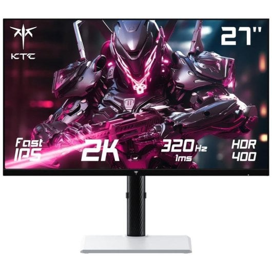 Monitor KTC H27E6 27" QHD UltraHD 2K 300Hz IPS White G-Sync FreeSync 1ms