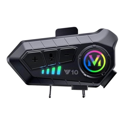 Klack Y10 Auricular Intercomunicador para Moto Bluetooth, Resistencia IPX6 y Sonido Hi-Fi (1 Unidad)