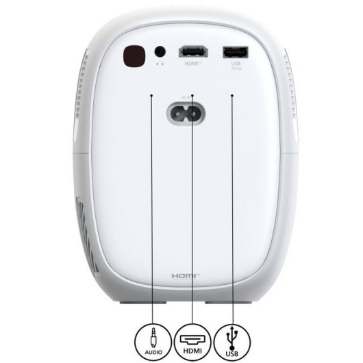 Philips NeoPix 130W Projetor LED Inteligente 720p (1280x720) WiFi Branco