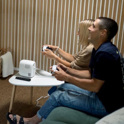 Philips NeoPix 130W Projetor LED Inteligente 720p (1280x720) WiFi Branco