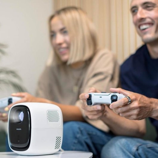 Philips NeoPix 130W Projetor LED Inteligente 720p (1280x720) WiFi Branco