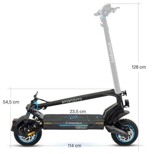 Smartgyro Dual Max 2 LR Patinete Eléctrico 2x1000W 70km 18000mAh Doble Suspensión Homologado DGT