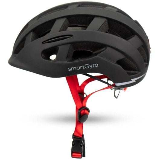 Casque urbain Smartgyro Smart Helmet avec éclairage pour scooters électriques Multi-tailles réglables M/L Noir