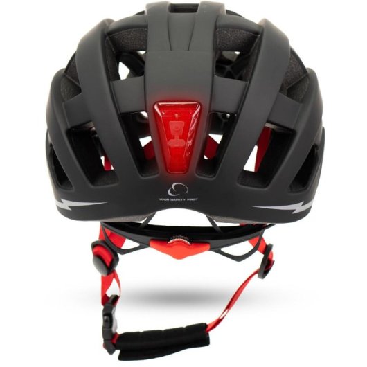 Casque urbain Smartgyro Smart Helmet avec éclairage pour scooters électriques Multi-tailles réglables M/L Noir