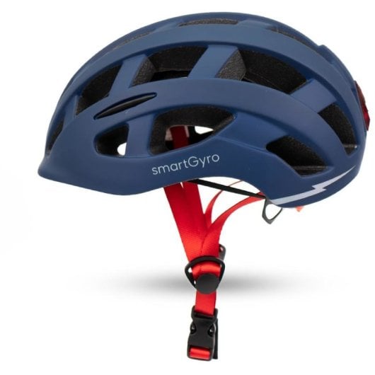 Smartgyro Smart Helmet Casco Urbano con Luce per Scooter e-Bike Multi Taglia Regolabile M/L Blu