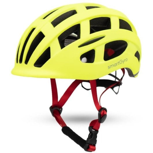 Smartgyro Smart Helmet Casco Urbano con Luce per Scooter e-Bike Multi Taglia Regolabile M/L Giallo