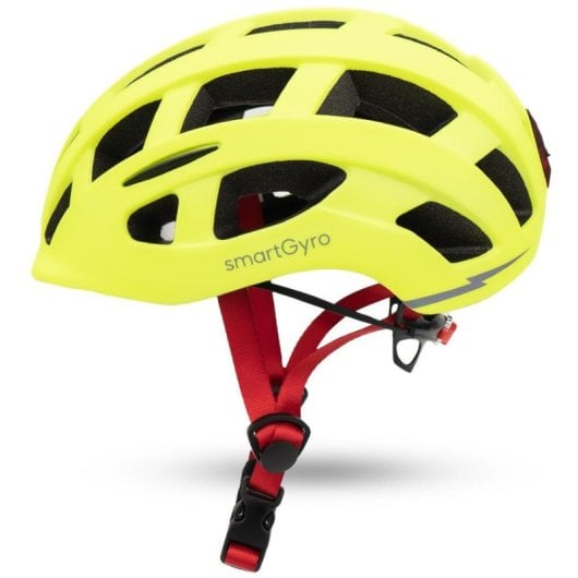 Smartgyro Smart Helmet Casco Urbano con Luce per Scooter e-Bike Multi Taglia Regolabile M/L Giallo