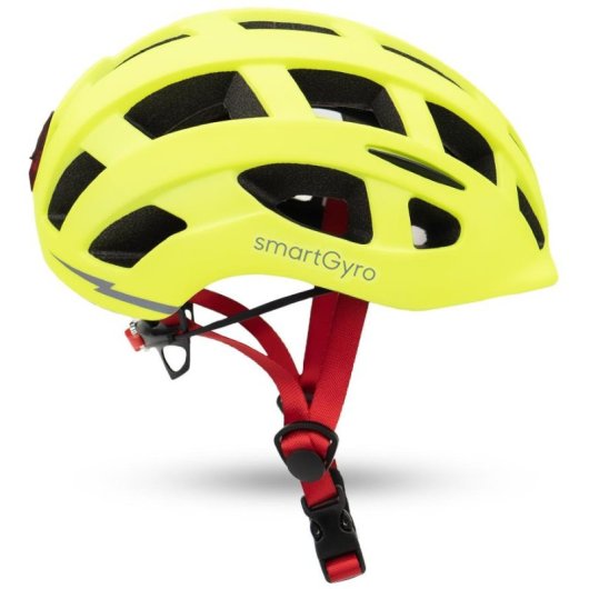 Smartgyro Smart Helmet Casco Urbano con Luce per Scooter e-Bike Multi Taglia Regolabile M/L Giallo