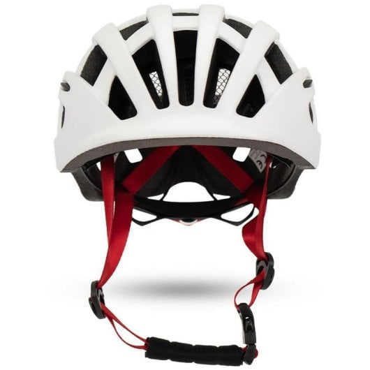 Casque urbain Smartgyro Smart Helmet avec éclairage pour scooters électriques Multi-tailles réglables M/L Blanc