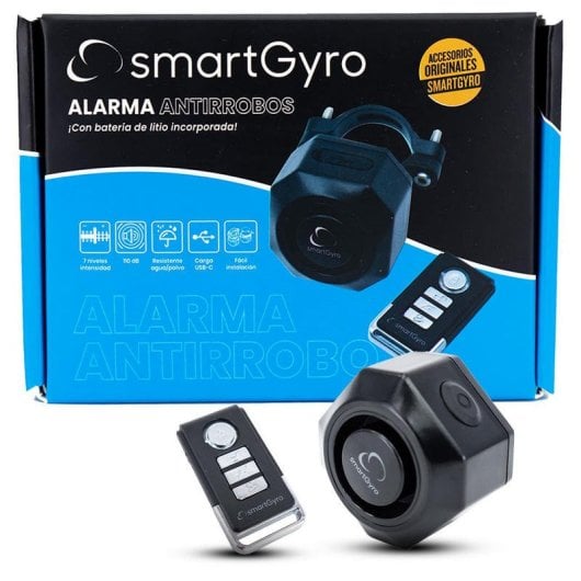 Smartgyro Alarma Antirrobo Universal para Patinetes Eléctricos y Bicicletas con Mando a Distancia