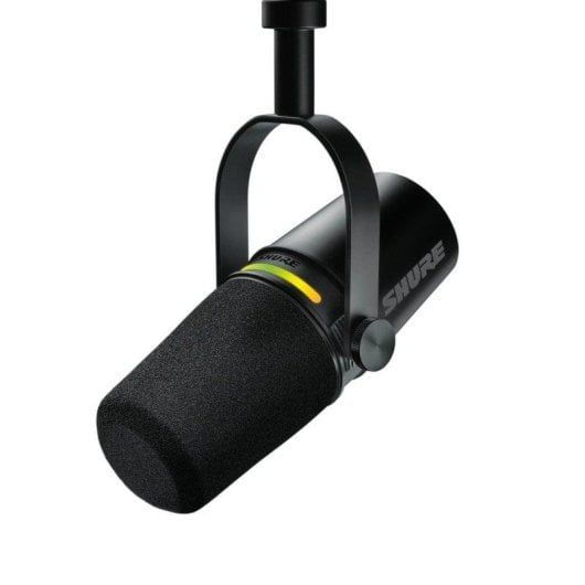 Microphone Shure MV7+ USB/XLR dynamique avec panneau LED personnalisable