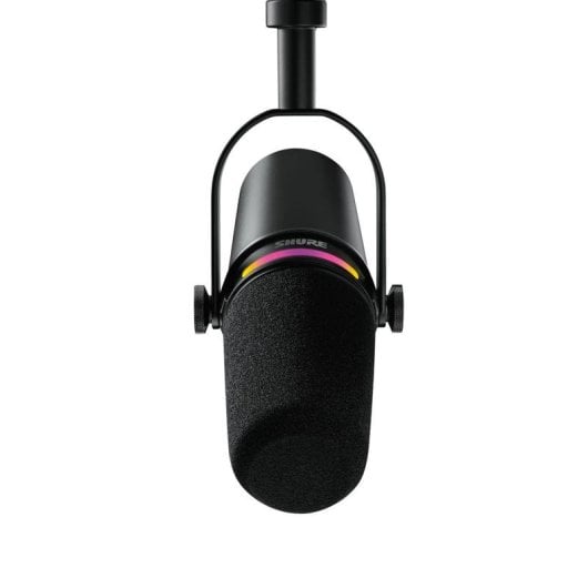 Microphone Shure MV7+ USB/XLR dynamique avec panneau LED personnalisable