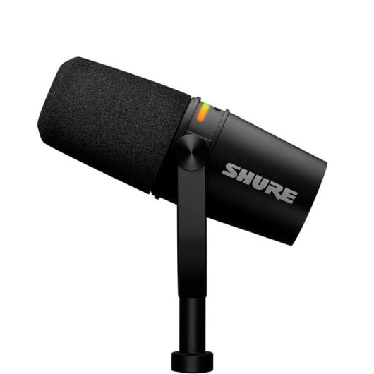 Microphone Shure MV7+ USB/XLR dynamique avec panneau LED personnalisable