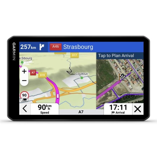 GPS Garmin DEZL LGV720 7" pour camion, cartographie à vie, info trafic en temps réel, noir