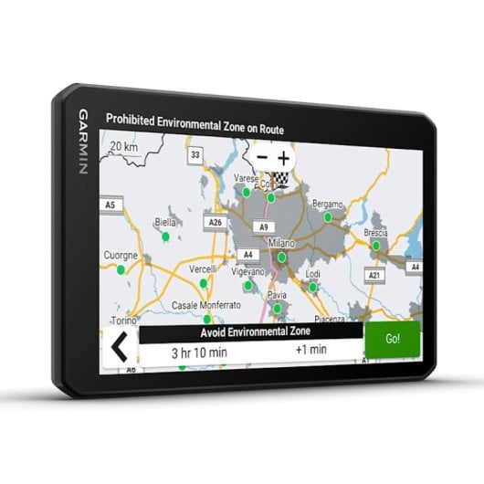 GPS Garmin DEZL LGV720 7" pour camion, cartographie à vie, info trafic en temps réel, noir