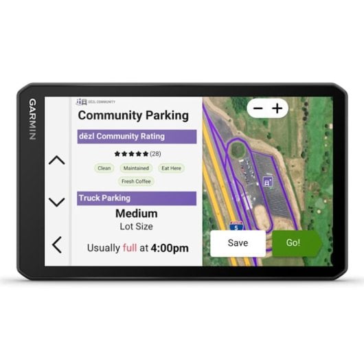 GPS Garmin DEZL LGV720 7" pour camion, cartographie à vie, info trafic en temps réel, noir