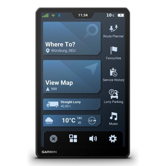 Garmin dezl LGV1020 LKW-GPS-Navigator, 10 Zoll, lebenslange Karten, Live-Verkehr, Schwarz