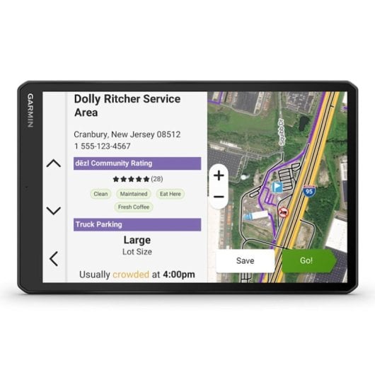 Garmin dezl LGV1020 LKW-GPS-Navigator, 10 Zoll, lebenslange Karten, Live-Verkehr, Schwarz